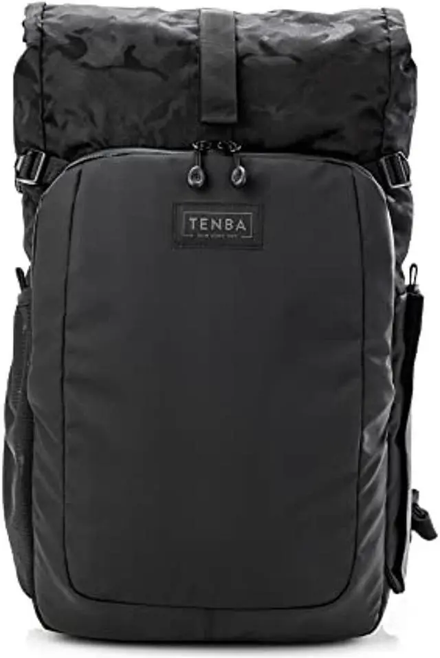 Alt view image 13 of 15 - Tenba Fulton v2 14L All Weather Camera & Lens Backpack Black/Black Camo 637-735