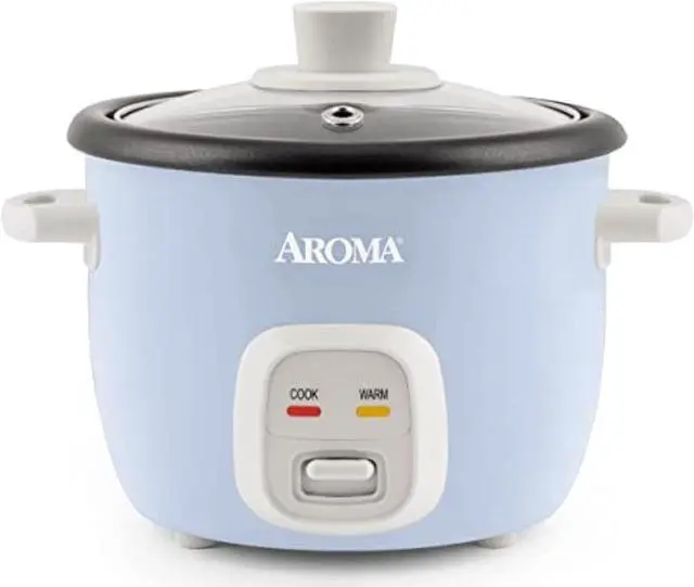 Main image of aroma housewares 4-cups (cooked) / 1qt. rice & grain cooker (arc-302ngbl), blue