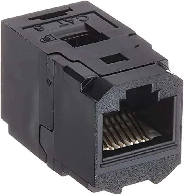 Alt view image 7 of 9 - Panduit Coupler Module,RJ45,Cat6,Black  CC688BL