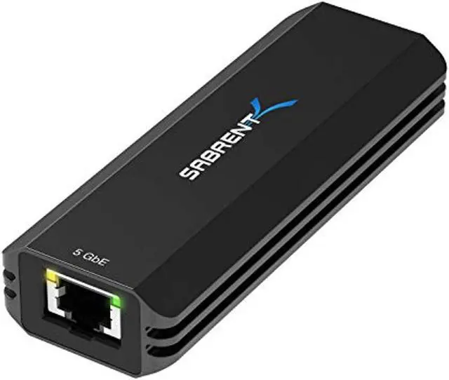 Alt view image 6 of 6 - Sabrent USB Type-A or Type-C to 5-Gigabit Ethernet Adapter