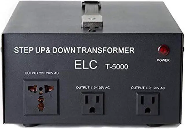 Alt view image 5 of 5 - ELC T-5000+ 5000-Watt Voltage Converter Transformer - Step Up/Down - 110V/220V - Circuit Breaker Protection Heavy Duty / High Quality