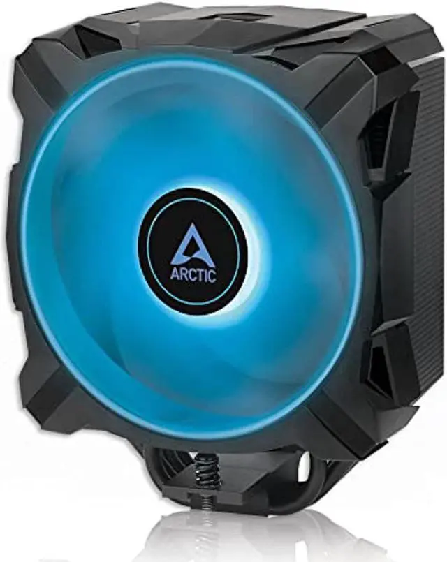 Alt view image 7 of 7 - ARCTIC Freezer A35 RGB - Single Tower CPU Cooler with RGB, AMD Specific, Pressure Optimized 120 mm P-Fan, 200-1700 RPM, 4 Heat Pipes, incl. MX-5 Thermal Paste - Black