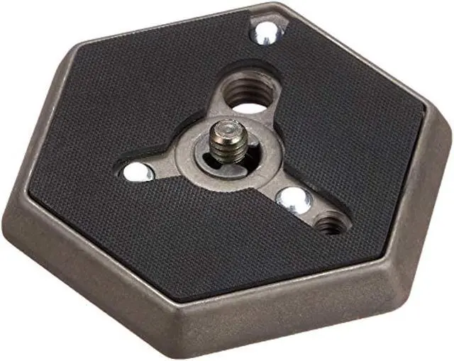 Alt view image 10 of 10 - Manfrotto Quick Release Hexagonal Mounting Plate, 1/4"-20