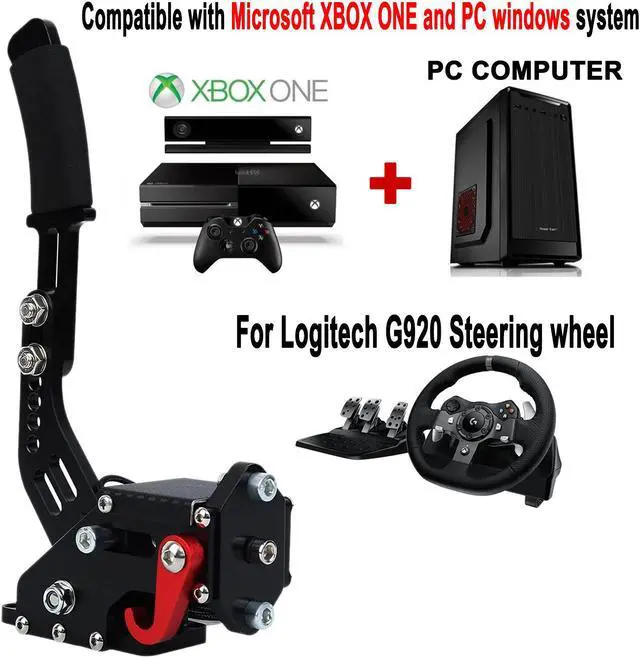 Alt view image 2 of 7 - Obokidlyamor Upgrade 2-IN-1 USB Handbrake Support G920 Compatible With XBOX ONE + PC For Simracing Game Sim Rig With Clamp