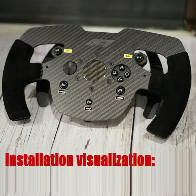 Alt view image 4 of 5 - Obokidlyamor DIY Steering Wheel for Thrustmaster T300RS to F1 SIM Wheel for for T300 RS/GT F1 Racing Wheel