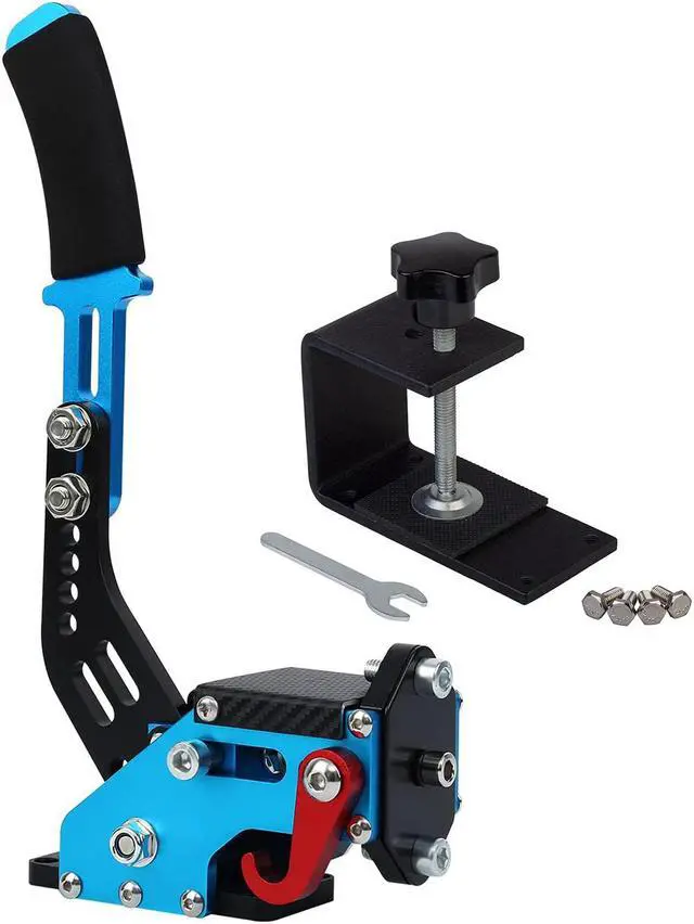 Alt view image 2 of 7 - Obokidlyamor Upgrade USB Handbrake Support T300RS Compatible with PS4 for Simracing Game Sim Rig with Clamp and Suitable for PC Blue