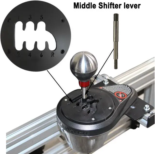 Alt view image 5 of 6 - Obokidlyamor Damping D-Damping+6-Speeds Short Throw Shifter Plate Mod for Thrustmaster TH8A Steering Wheels Accessories Parts Set