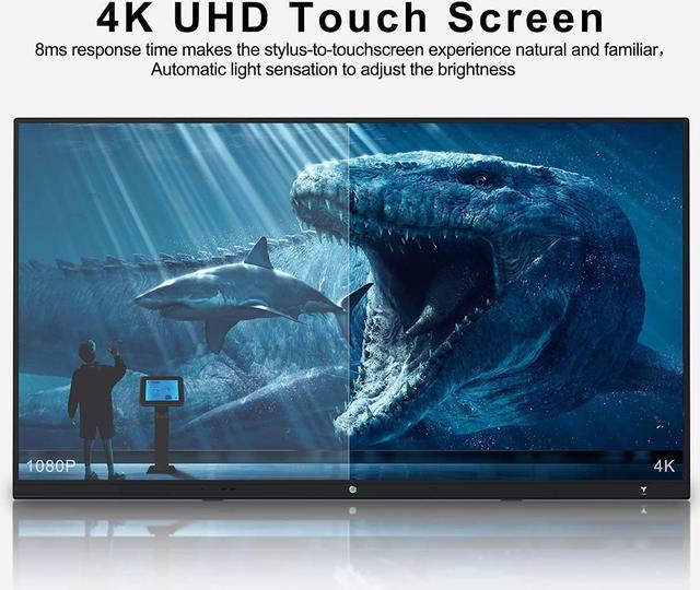 Alt view image 4 of 7 - TIBURN 75 inch Interactive Whiteboard, 4K UHD Smartboard Touchscreen Display, Smart Whiteboard with Wall Mount and Movable Stand, Remote Collaboration Smart Board for Classroom and Businesses