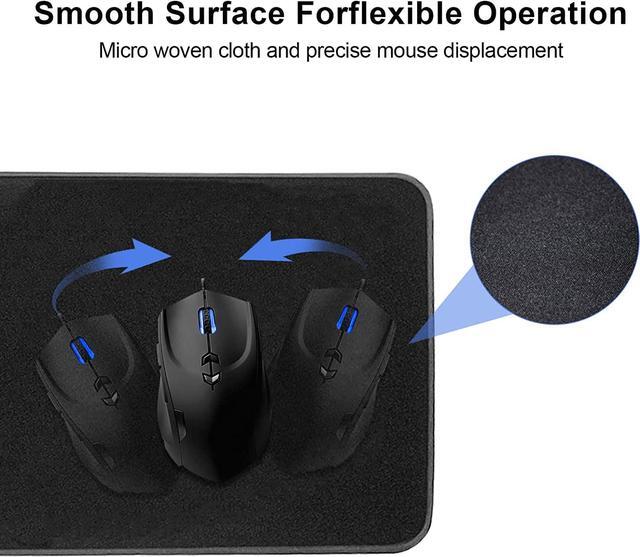 Alt view image 3 of 7 - TIBURN Keyboard Pad - One Size Black - 15W Wireless Charger Gaming Mouse Pad Keyboard Pad, Mouse Pad with Durable Stitched Edges, Non-Slip Rubber Base, Wireless Charging Mat
