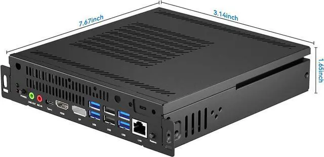 Alt view image 4 of 6 - TIBURN Mini PC Intel I5-1250PE Quad-Core Processor Plug-and-plug OPS, Windows 11 Pro Desktop Computers 4K UHD Graphics Dual Display HDMI/DP,2.4G+5G Wi-Fi BT 4.2 for Office, Education etc - Black