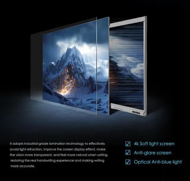 Alt view image 4 of 7 - Tiburn INSPUR 65" Ultra 4K UHD Smart Board | Android 13 & Windows 11 Pro Dual OS, 8-Line Array Mic, Auto-Framing Webcam, Enterprise whiteboard for Office, Classroom, Conference Wall Mount Included