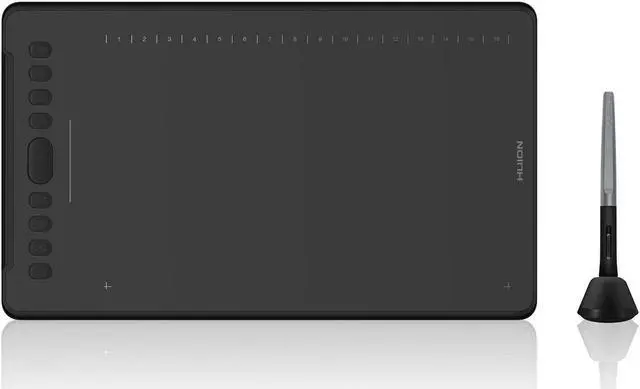 Main image of HUION Inspiroy H1161 Graphics Drawing Tablets, Touch Strip and 8192 Pen Pressure Sketch Tablet with Battery-Free Stylus,10 Shortcut Keys, Compatible with Android, Windows, and Mac