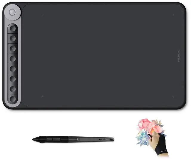 Main image of Huion Inspiroy Dial Q620M Wireless Graphics Drawing Tablet 10 x 6 Inch, 8 Press Keys and Dial Controller, Tilt Function, Android Supported, Ideal Use for Distance Education and Wed Conference