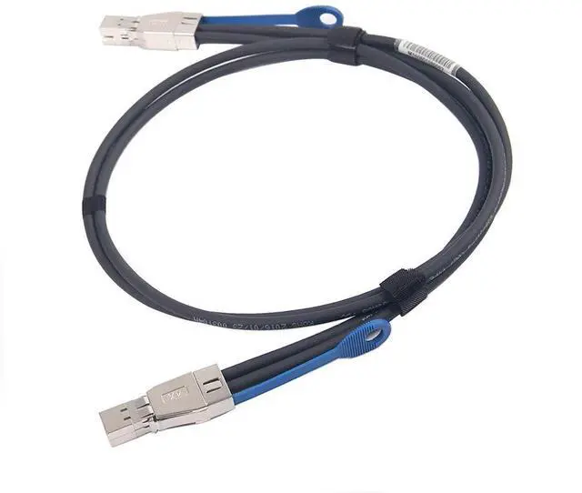 Alt view image 2 of 6 - 12G Mini SAS HD SFF-8644 to SFF-8644 Cable for NVMe Enclosure/Storage Array, SAN & JBOD Compatibility, 100-Ohm, 1-m(3.3-ft)