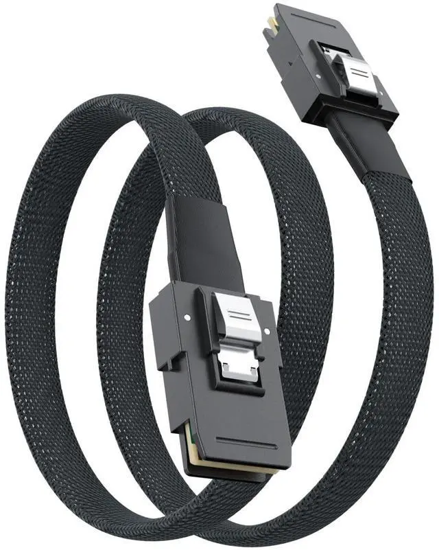 Main image of SFF-8087 to SFF-8087 6G Internal Mini SAS Cable for Server Backplane/RAID Card, Hot-Swap Ready with SATA Compatibility, 100-Ohm, 0.5-m(1.6ft)