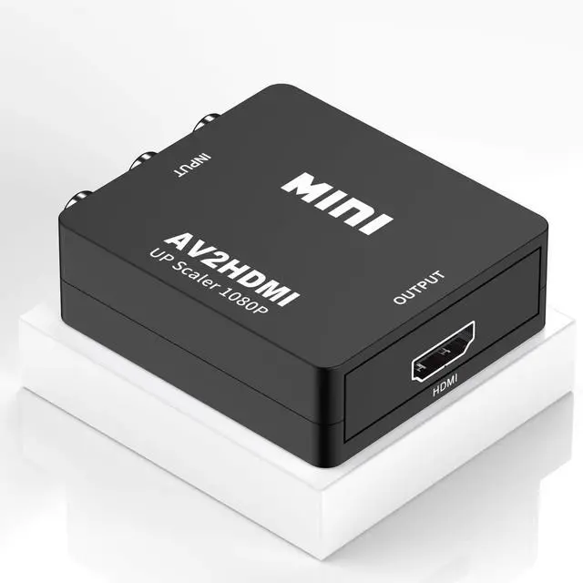 Alt view image 2 of 6 - AV to HDMI and RCA to HDMI Converters - Black, 1080p CVBS Composite Video Audio Adapter for TV, PS3, VHS, DVD, PC and Blu-Ray