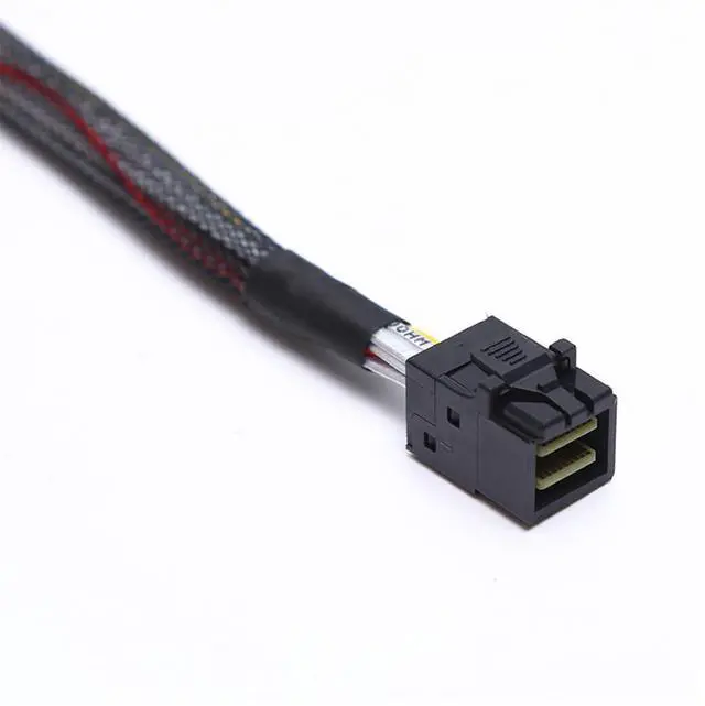 Alt view image 3 of 5 - Internal Mini SAS HD SFF-8643 to SFF-8643 Cable, 12Gbps, Compatible with RAID or PCI Express Controller (3.3FT/1M)