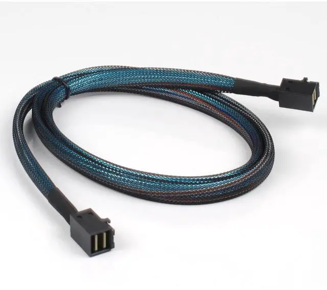Alt view image 5 of 5 - Internal Mini SAS HD SFF-8643 to SFF-8643 Cable, 12Gbps, Compatible with RAID or PCI Express Controller (3.3FT/1M)