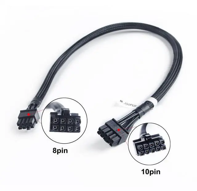 Alt view image 2 of 5 - Power Cable 10pin to 8pin Hard Drive Backplane Power Supply Cable Compatible for HP Proliant ML350P G8