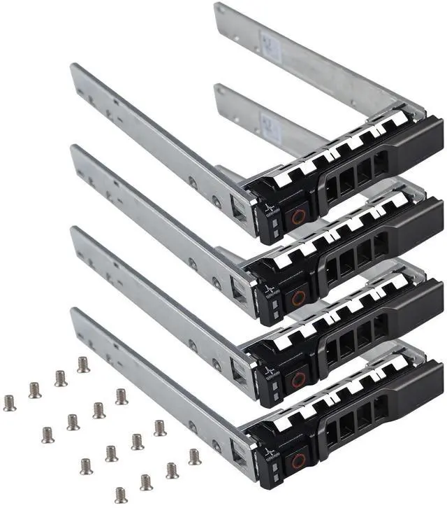 Main image of Hard Drive Tray Caddy 2.5" SSD HDD Caddy G176J 0G176J Hard Drive Bracket SAS SATA Caddy Compatible for D.ell PowerEdge R720 R630 R730 R830 R930 T430 T440 T640 R720XD, 4 Pack