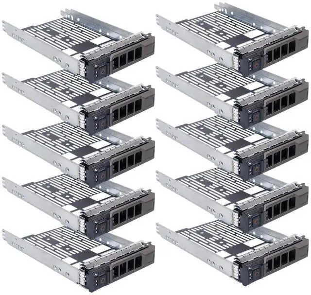 Main image of Hard Drive Tray Caddy 3.5" SAS SATA SSD Caddy F238F 0F238F SSD Bracket Compatible for D.ell PowerEdge 14th/13th/12th/11th Generation T340 T440 T640 R530 R730 R930 R520 R720 R720XD, 10 Pack