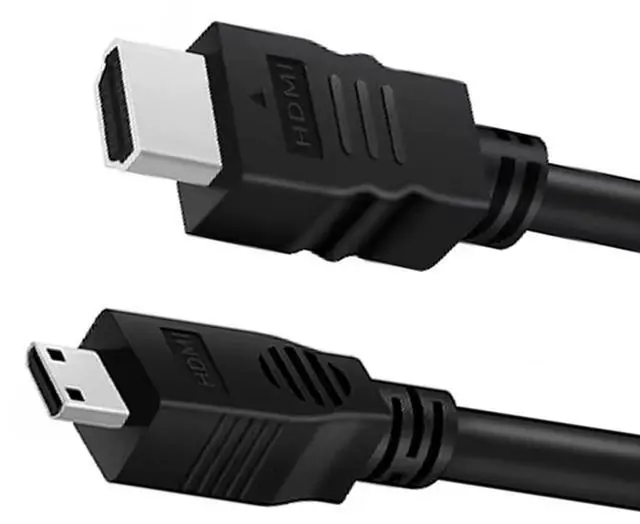 Main image of Mini HDMI to HDMI Cable 2FT, 4K 60Hz Bidirectional HDMI to Mini HDMI Cable, High Speed HDMI 2.0 Male Supports HDR ARC, Compatible with Raspberry Pi Zero Camera Camcorder Graphics Card Tablet Projector