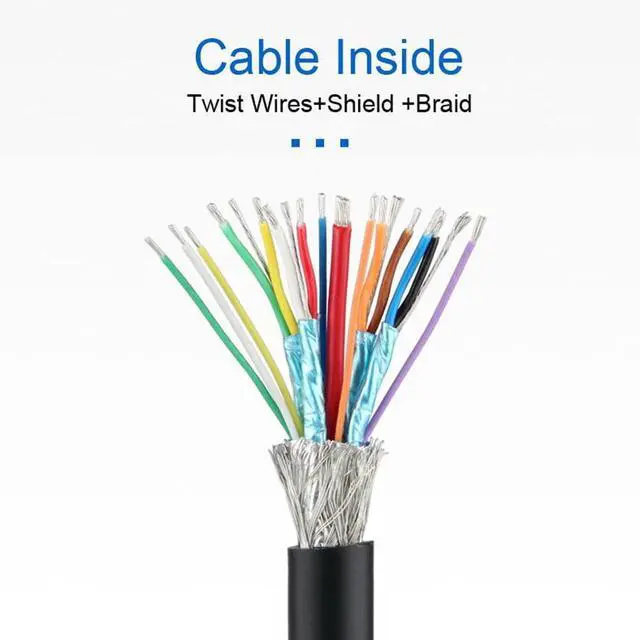 Alt view image 4 of 7 - Vszerda USB 3.0 Desktop Extension Cable USB 3.0 Type A Male to Female Desktop Extension Data Cable 0.8m