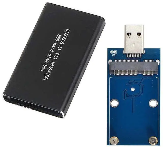 Main image of Vszerda Mini PCI-E mSATA to USB 3.0 External SSD PCBA Conveter Adapter Pen Driver Card with Case