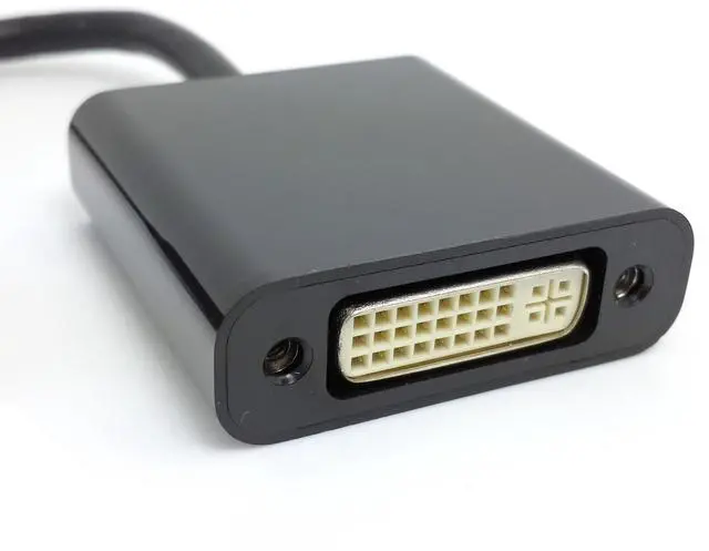 Alt view image 2 of 5 - Vszerda DisplayPort to DVI Adapter,Gold-Plated DisplayPort Male to DVI Female Display Monitor Converter Cable Adapter for Computer, Desktop, Laptop, Monitor, Projector