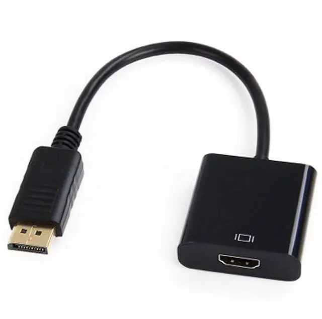 Alt view image 2 of 6 - Vszerda DisplayPort to HDMI Adapter,Gold-Plated DisplayPort Male to HDMI Female Display Monitor Converter Cable Adapter for Computer, Desktop, Laptop, Monitor, Projector