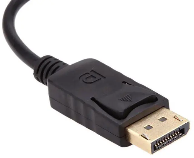 Alt view image 7 of 7 - Vszerda DP to VGA Adapter Gold-Plated DisplayPort Male to VGA Female Display Monitor Converter Cable Adapter