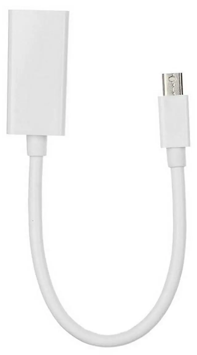 Alt view image 5 of 6 - Vszerda Mini Displayport Port to HDMI Female Adapter Cable with Audio Video for 2011 2012 2013 2014 2015 Laptop