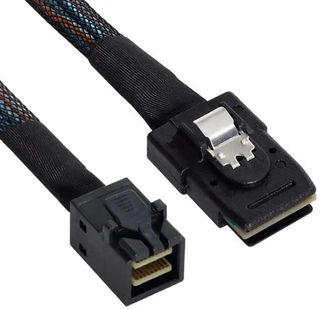 Alt view image 3 of 7 - Vszerda Mini SAS SFF-8087 to SFF-8643 Data Server Hard Disk Raid Cable 50cm
