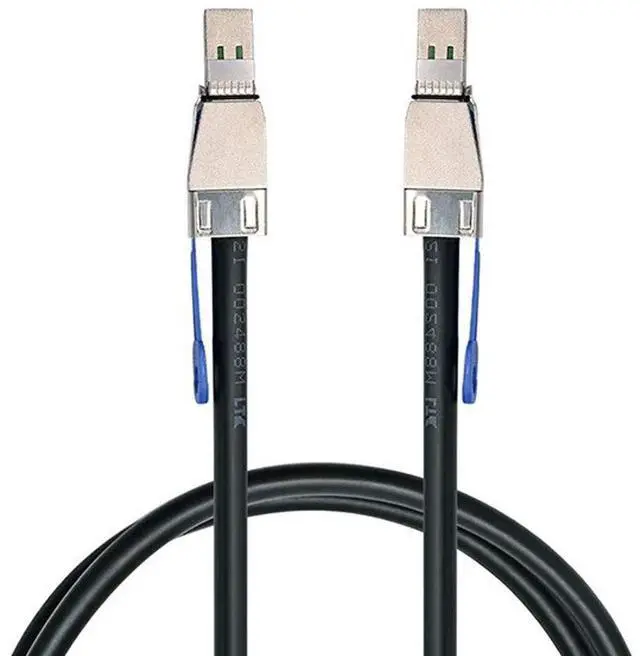 Alt view image 6 of 6 - Vszerda Mini SAS SFF-8644 to SFF-8644 High Density HD Data Server Raid Cable 0.5M