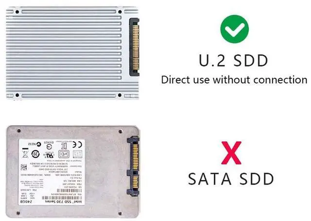 Alt view image 2 of 7 - Vszerda PCI-E Express 3.0 4X to SFF-8639 U.2 U2 Kit to SFF-8654 Slimline SAS NVME PCIe SSD Adapter for Mainboard.