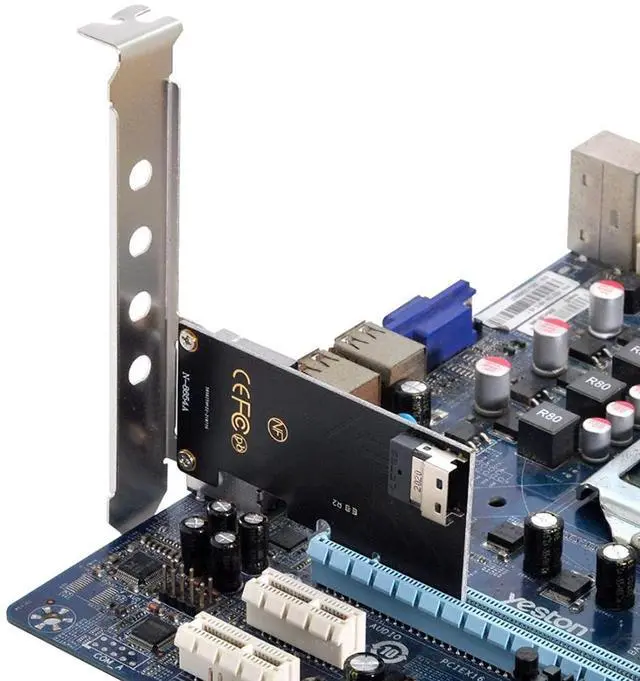Alt view image 7 of 7 - Vszerda PCI-E Express 3.0 4X to SFF-8639 U.2 U2 Kit to SFF-8654 Slimline SAS NVME PCIe SSD Adapter for Mainboard.