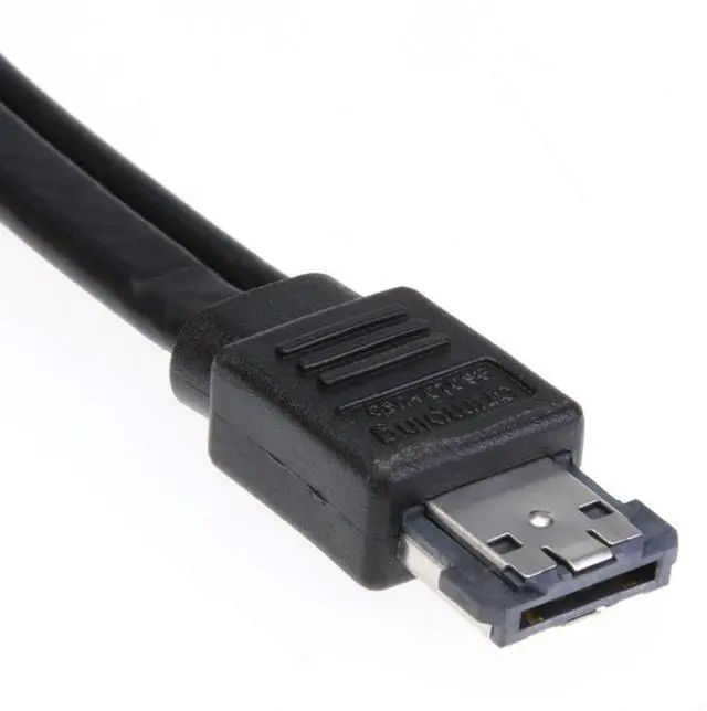 Alt view image 3 of 7 - Vszerda Power eSATA to SATA 22Pin Data Transfer Extension Cable with IDE 4Pin Power Support 5V/12V Power for 2.5"/3.5" Hard Disk Drive 50cm