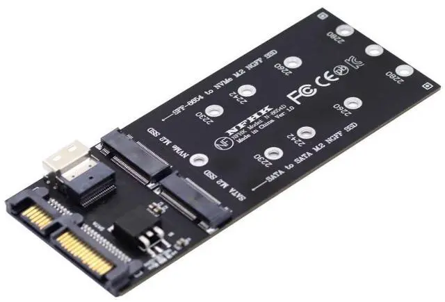 Main image of Vszerda M.2 NVME PCIE SSD to SFF-8654 NGFF SATA SSD to SATA 2 in 1 Combo Adapter for Mainboard (Not Work NVEM SSD to SATA)