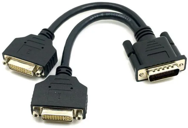 Alt view image 6 of 7 - Vszerda DMS-59Pin 1 to 2 DVI 24+5 Splitter Extension Cable for PC Graphics Card
