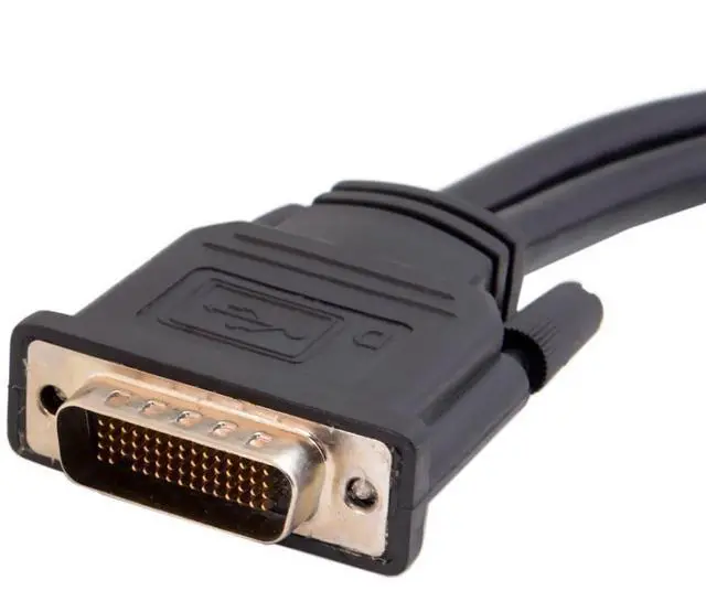 Alt view image 2 of 6 - Vszerda DMS-59Pin 1 to 2 Displayport Splitter Extension Cable for PC Graphics Card