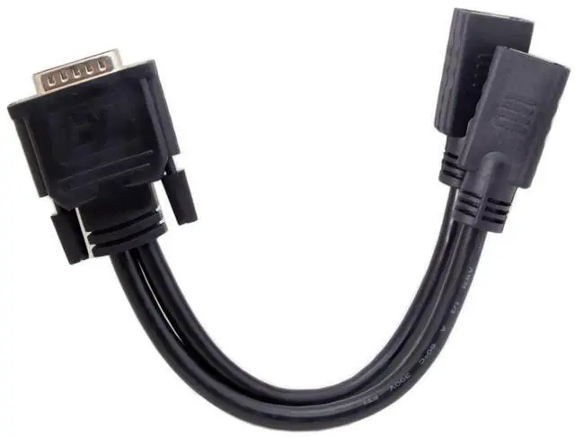Alt view image 5 of 6 - Vszerda DMS-59Pin 1 to 2 Displayport Splitter Extension Cable for PC Graphics Card