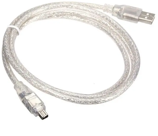 Alt view image 7 of 7 - Vszerda Only for DCR-TRV75E DV Firewire to USB Cable USB 2.0 to Firewire IEEE 1394 4Pin iLink Cable 4.92FT/1.5M