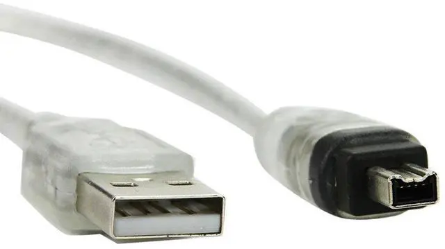 Alt view image 5 of 7 - Vszerda Only for DCR-TRV75E DV Firewire to USB Cable USB 2.0 to Firewire IEEE 1394 4Pin iLink Cable 4.92FT/1.5M