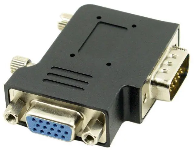 Alt view image 4 of 6 - Vszerda VGA Connectors,VGA SVGA D-Sub HDB15Pin Male to Female 90 Degree Right Angled Gender Changer Video Graphics Array Connector Adapter for Monitor/Projector/Graphics