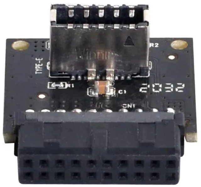 Main image of Vszerda Motherboard USB 3.0 19/20Pin to USB 3.1 Type-E Front Panel Socket Extension Adapter