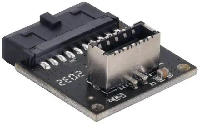 Alt view image 5 of 6 - Vszerda Motherboard USB 3.0 19/20Pin to USB 3.1 Type-E Front Panel Socket Extension Adapter