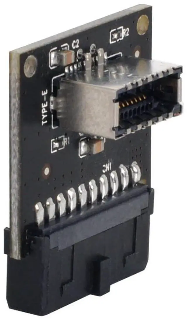 Alt view image 6 of 6 - Vszerda Motherboard USB 3.0 19/20Pin to USB 3.1 Type-E Front Panel Socket Extension Adapter