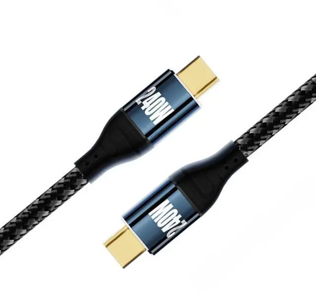 Main image of Vszerda USB C to USB C 240W Cable,USB Type C Male to Male Cable 480Mbps 48V 5A Compatible with USB2.0 100W Charging 2.0M