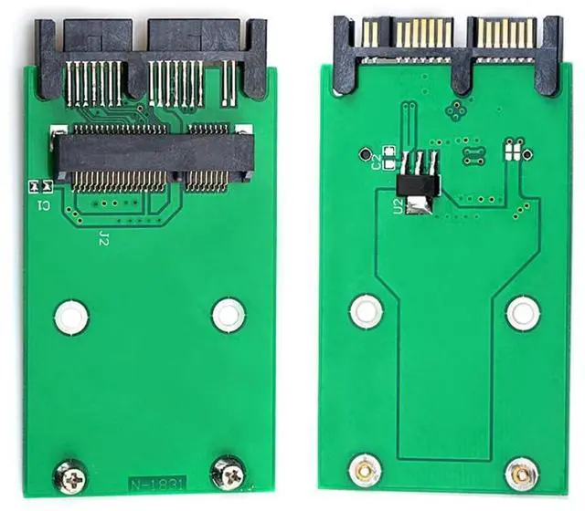 Alt view image 7 of 7 - Vszerda Micro SATA 16 Pin to Mini SATA mSATA SSD Hard Disk PCB Converter Adapter for 50mm mSATA SSD with Micro SATA to USB 3.0 Data Cable