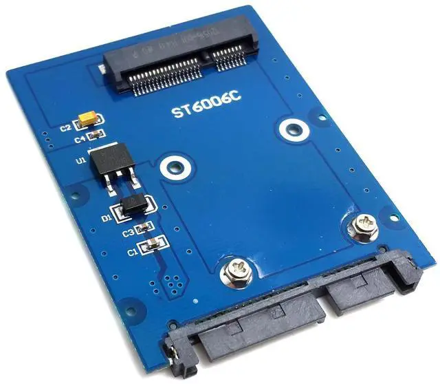Main image of Vszerda Slim Type 68pin mSATA SSD to 2.5" SATA 3.0 22pin 6Gbps HDD Adapter Hard Disk PCBA